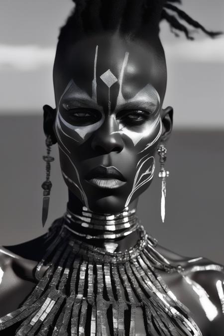 01325-816217519-_lora_Zanele Muholi Style_1_Zanele Muholi Style - 𓁿, Masculine Black Raggae Desert Warrior, Dub, maximalism, ethereal futuristic.png